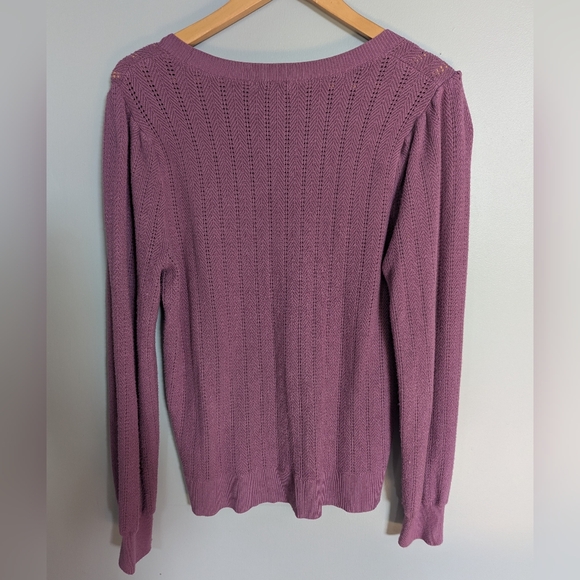 Reitmans Purple Sweater Women's Medium - Picture 3 of 6